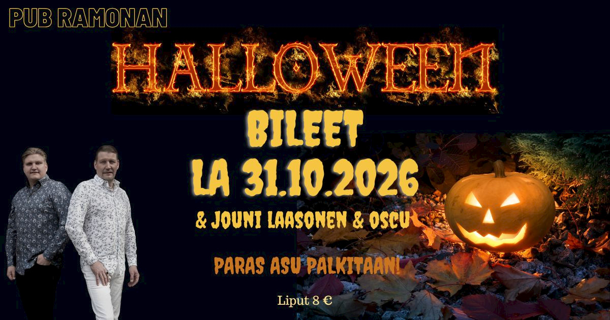 Halloweenbileet ja Jouni Laasonen & Oscu